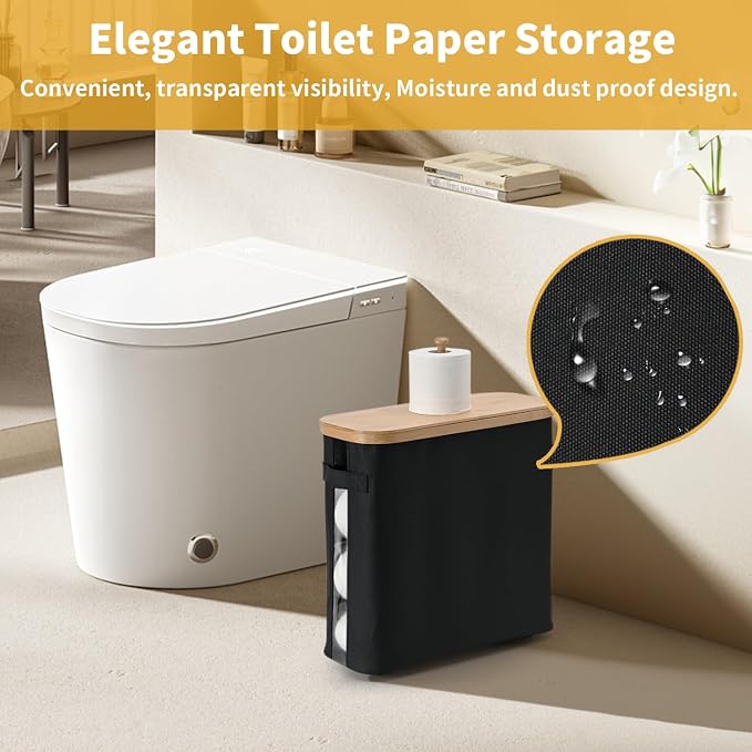 32L Bathroom Toilet Paper Storage Basket - Image 3