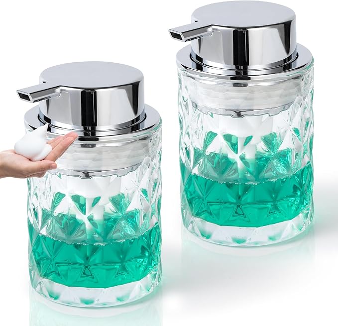 Bathroom Glass Soap Dispenser by TOOZFO