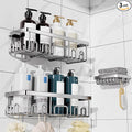 Veken Shower Caddy 3-Pack, Advanced Rustproof Design, No Drilling Adhesive by Veken
