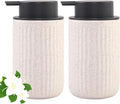 Beige Ceramic Soap Dispenser Set by BSDISP