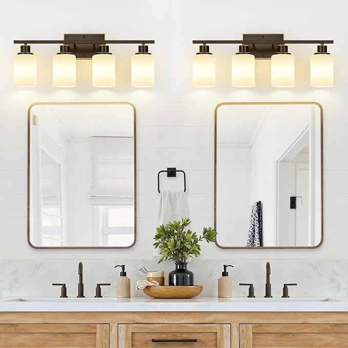 4-Light Bathroom Light Fixtures, Modern Bathroom Wall Lamp - Image 7