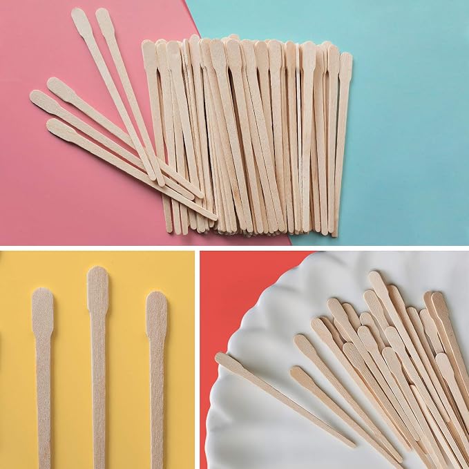 Mibly 200 Pcs Wooden Wax Sticks - Image 7