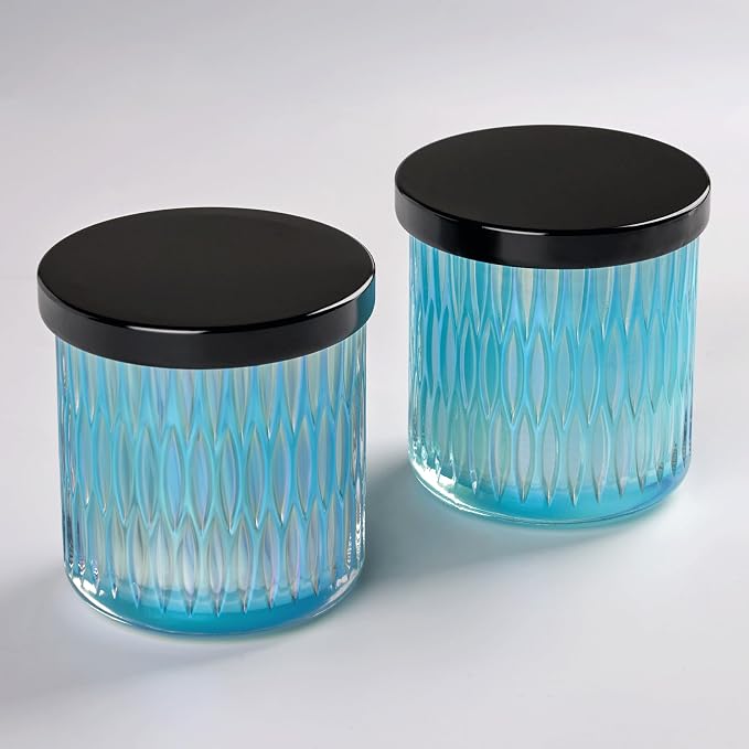 Qtip Holder for Bathroom set of 2, Bathroom Canisters for Cotton Balls - Image 7