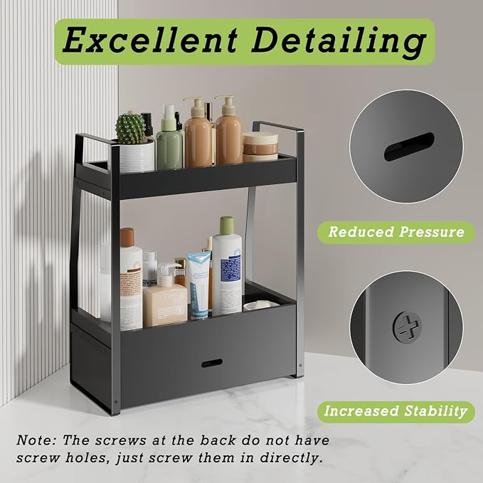 2-Tier Bathroom Organizer Countertop, Bathroom Sink Organizer Countertop - Image 5