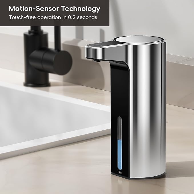 EKO Aroma 9 fl oz Automatic Liquid Soap Dispenser, Rechargeable & - Image 5