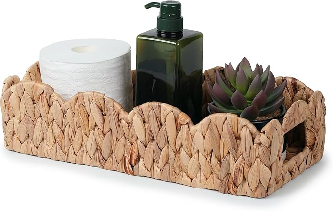 YANGQIHOME Toilet Paper Basket, Water Hyacinth Toilet Tank Basket by YANGQIHOME