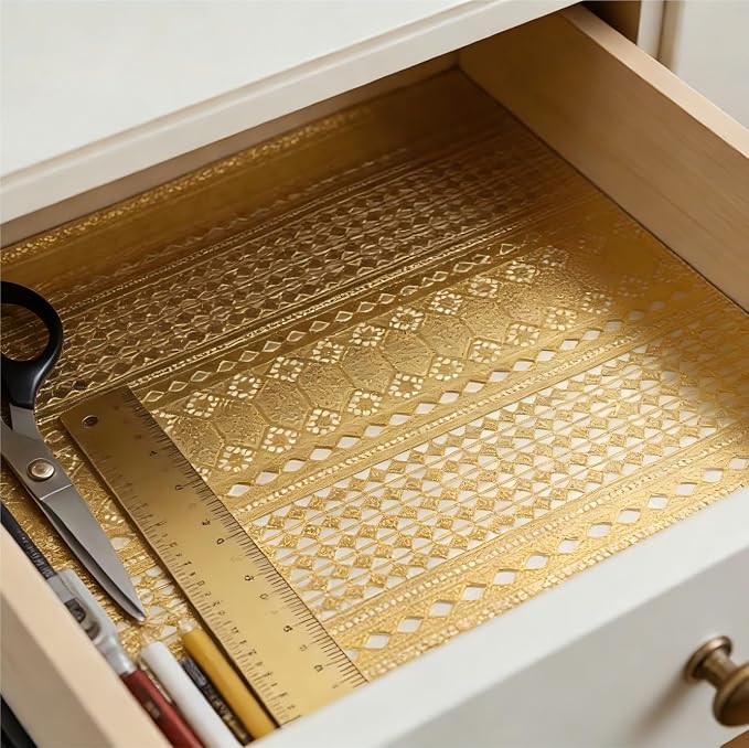 Shelf and Drawer Liner for Kitchen Cabinet, Non-Adhesive Waterproof Oil-Proof - Image 3