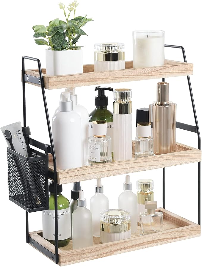 Bathroom Organizer Countertop, 3-Tier Standing Counter Shelf by Nroech