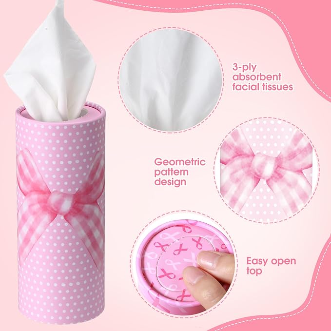 Outus 12 Pcs Bow Car Tissues Cylinder Holder - Image 2