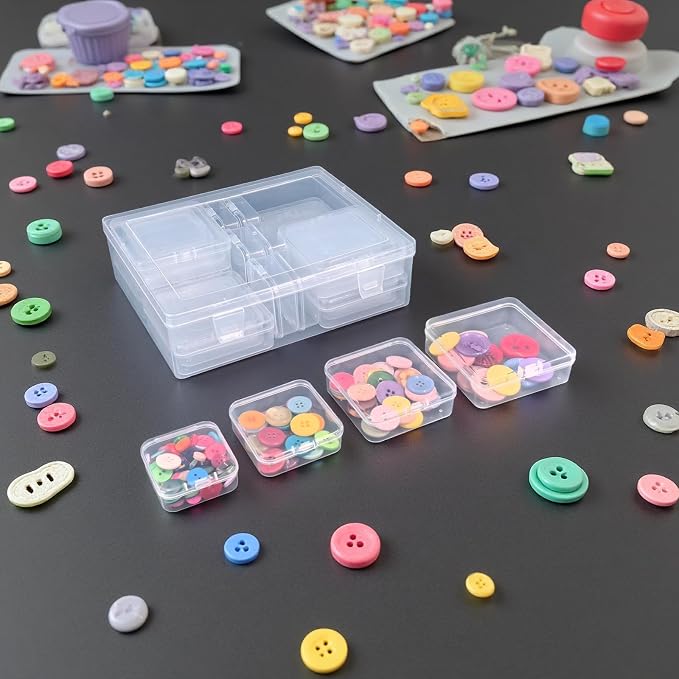 Goodma Small Bead Organizers, 78 Pieces Mixed Sizes Plastic Storage Cases Mini - Image 7
