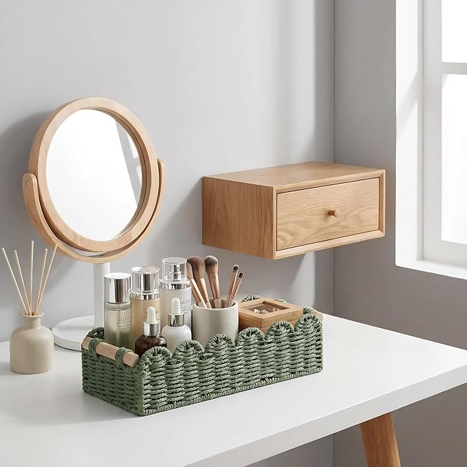 CubesLand Bathroom Basket Organizer, Toilet Tank Paper Storage Baskets 2-Pack - Image 6