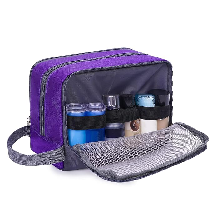 Toiletry Bag for Men Hanging Dopp Kit Water Resistant Shaving Bag Small - Image 7