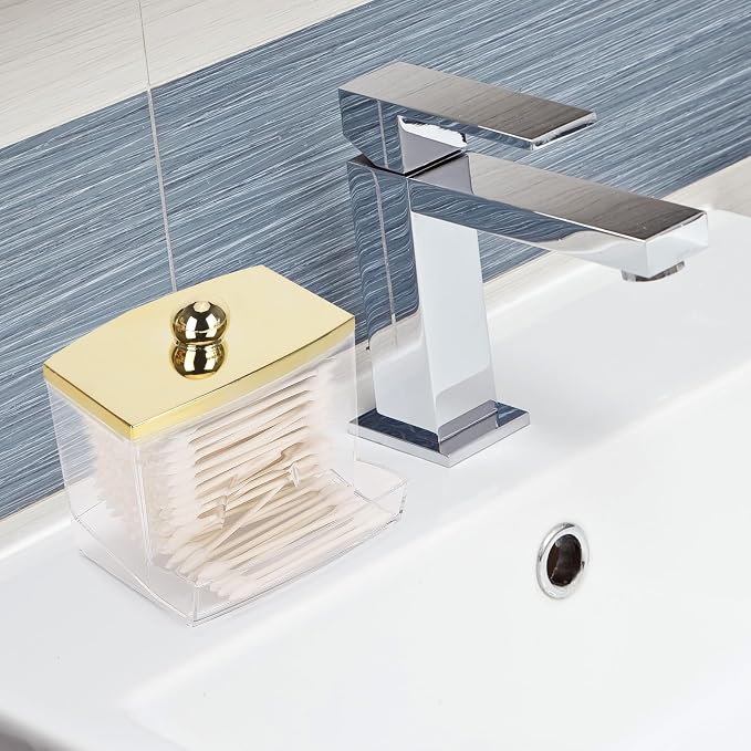Tbestmax 10oz Qtip Holder Dispenser L Size Bathroom Container - Image 7