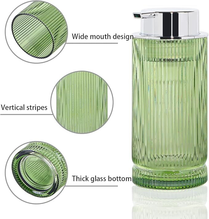 14 Oz Foaming Soap Dispenser, Refillable Foam Pump Bottle Lotion Container - Image 5