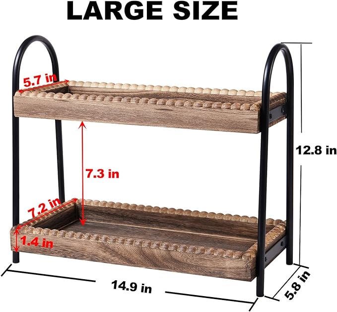 Bathroom Countertop Organizer, 2 Tier Vanity Organizer and Storage - Image 3