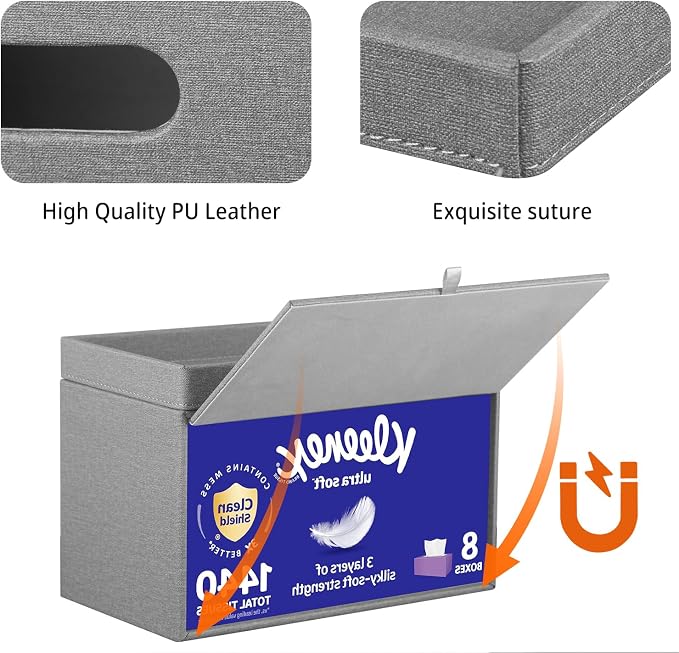 YAPISHI Large Tissue Box Cover Rectangle - Image 5