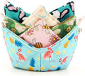 Cotton Microwavable Bowl Cozy, Microwave-Safe Hot Bowl Holders, Soup Bowl Cozy by ROGITU