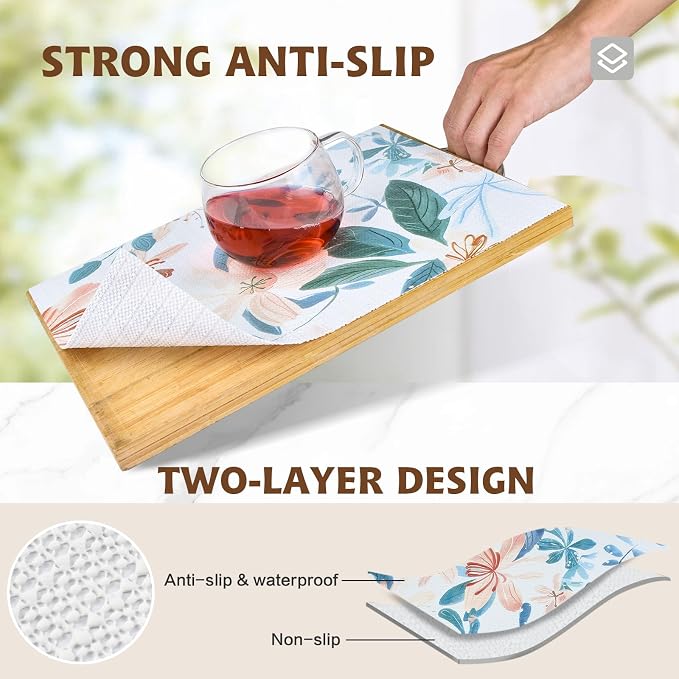 Shelf Liners for Kitchen Cabinets 17in x 30FT, Non Adhesive Drawer Liner - Image 3