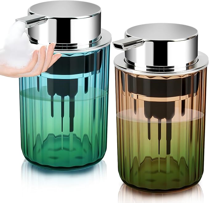 Foaming Hand Soap Dispenser 350ml Refillable Vintage-Inspired Modern Plastic by Todfuilut