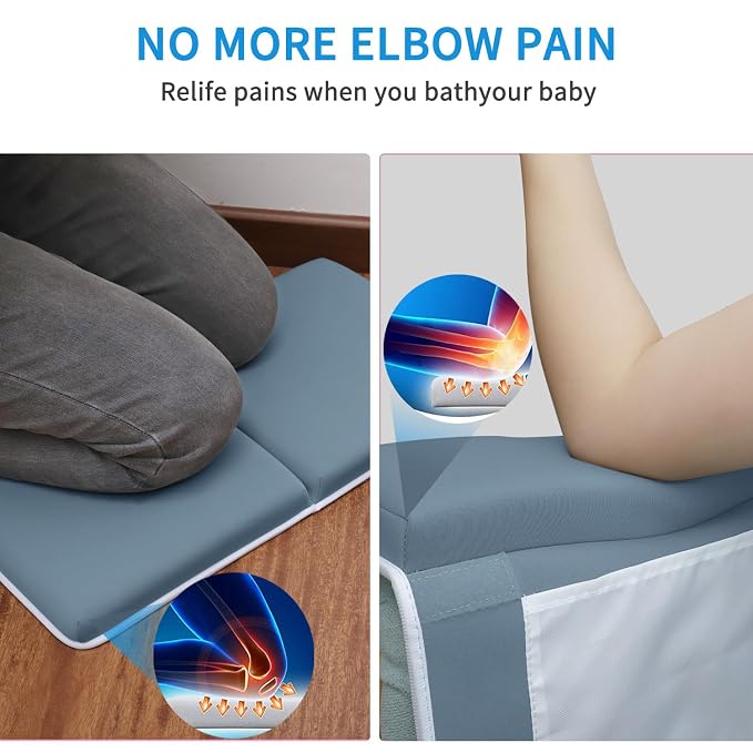 JJGoo Bath Kneeler with Elbow Rest Pad Set, 1.5 inch Kneeling Pad Mat - Image 3