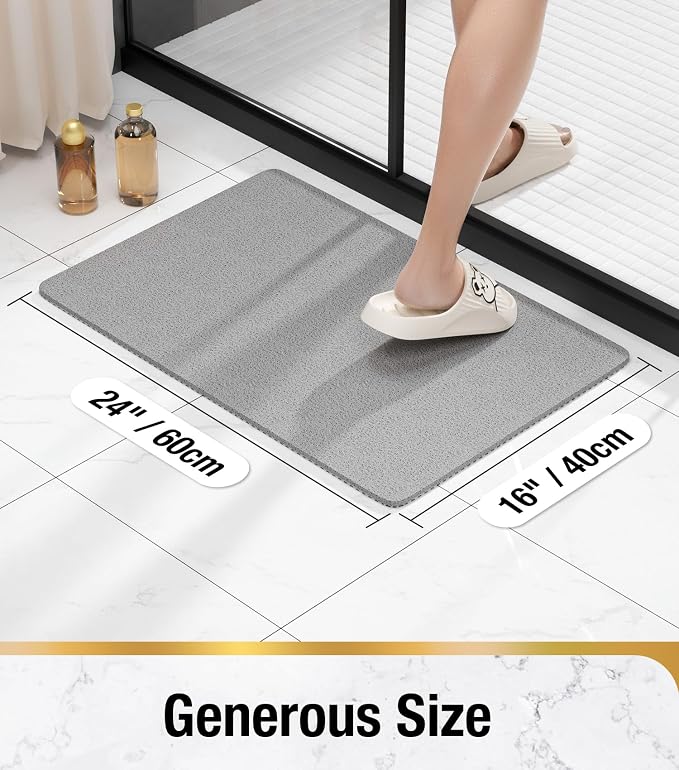 HITSLAM Shower mat Non Slip, 24 x 16 Inch Bath Mat - Image 2