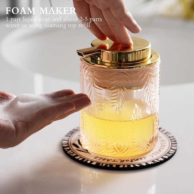 Glass Foam Soap Dispenser for Kitchen & Bathroom - Image 2