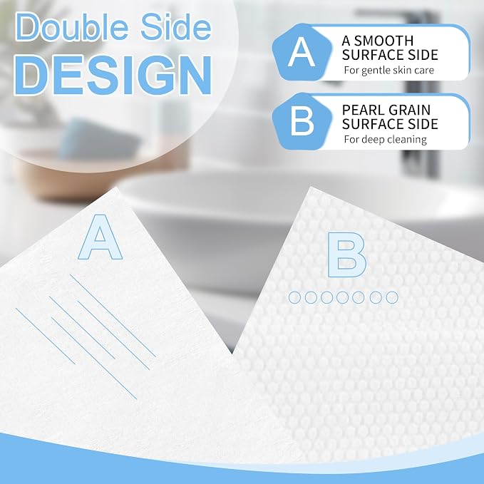 GRANNY SAYS Disposable Face Towel, Biobased Face Towelettes Disposable - Image 2