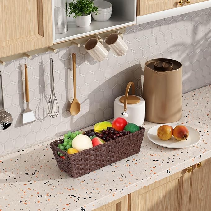 Plastic Wicker Storage Baskets - Image 6