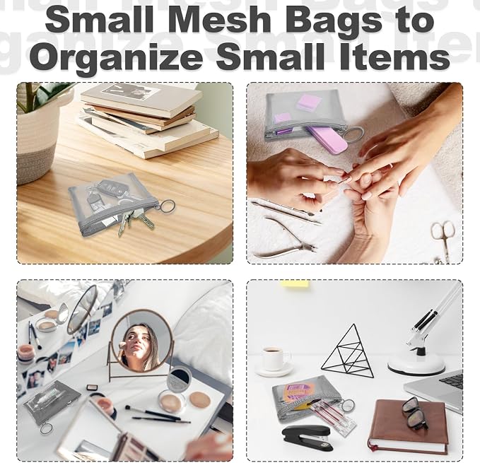 Mini Mesh Pouches, Small Mesh Bags - Image 3
