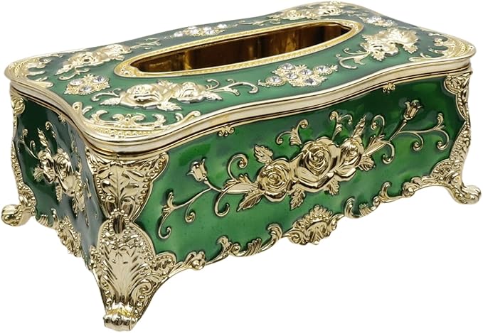 9.45"x5.43"x3.94" Luxurious Rose Tissue Box by TSNAMAY