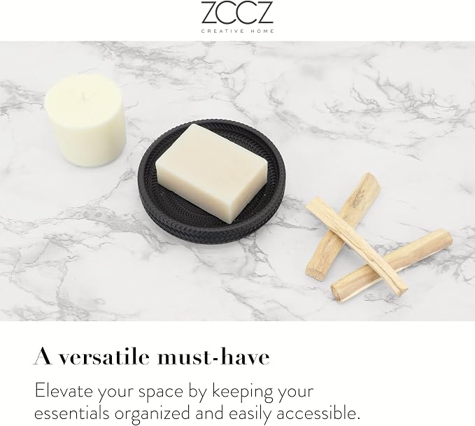 ZCCZ Black Bathroom Accessories Set 4 Pcs - Image 6