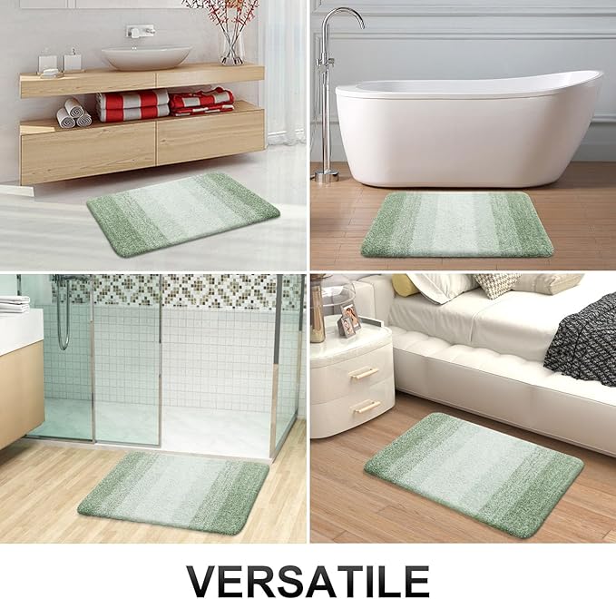 OLANLY Bathroom Rug Set 2 Piece, Soft Absorbent Microfiber Bath Rug Set - Image 8