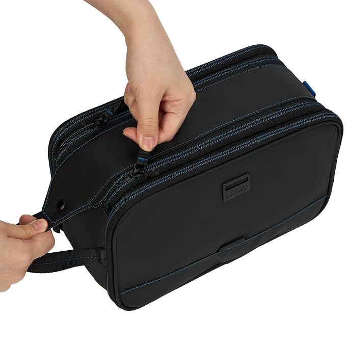 ZEEMO Travel Toiletry Bag for Men, Medium Water-Resistant Double-Sided - Image 4