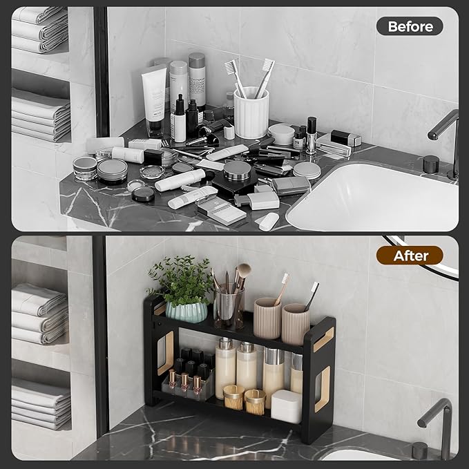 Bathroom Counter Organizer, Bathroom Counter Shelf, Bathroom Organizers - Image 3