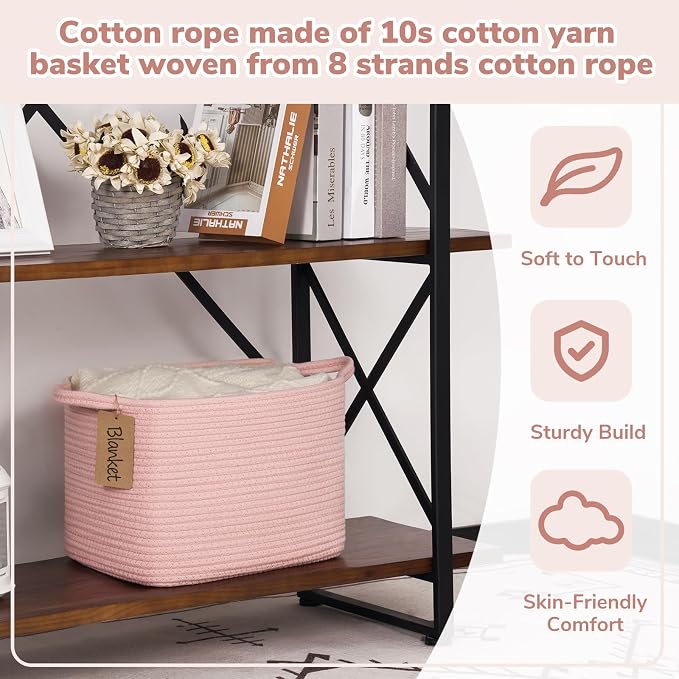 Goodpick Woven Storage Basket for Shelves, Small Baskets for Organizing - Image 5