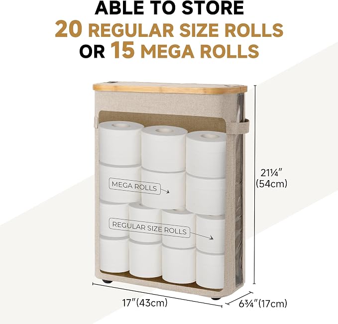 StorageWorks Toilet Paper Storage Baskets - Image 3