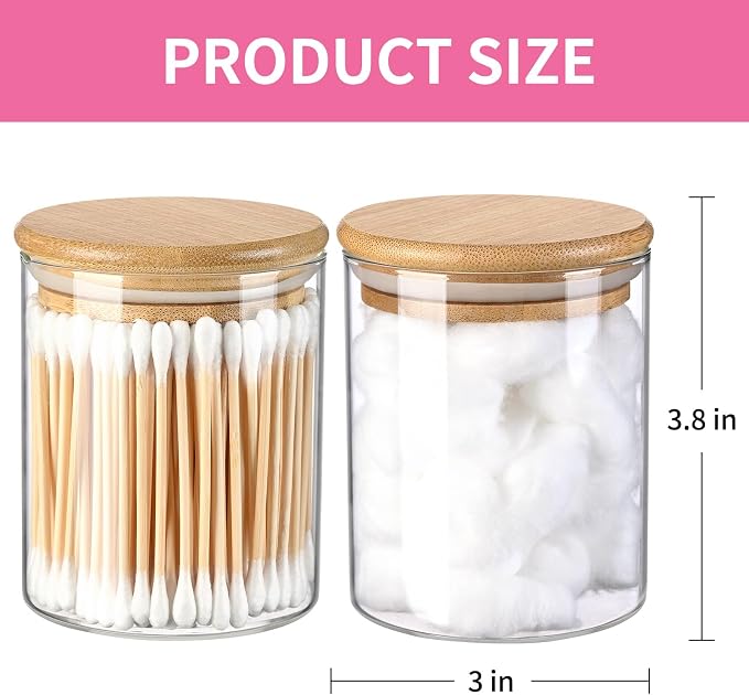 Glass Qtip Holder Dispenser - Image 2