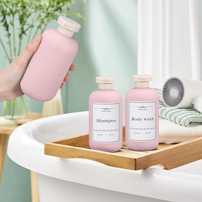 6.8oz Travel Bottles for Toiletries, Empty Plastic Squeeze Bottles - Image 5