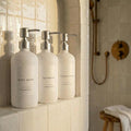 Stylish Shampoo and Conditioner Dispenser Set of 3 by KIBAGA