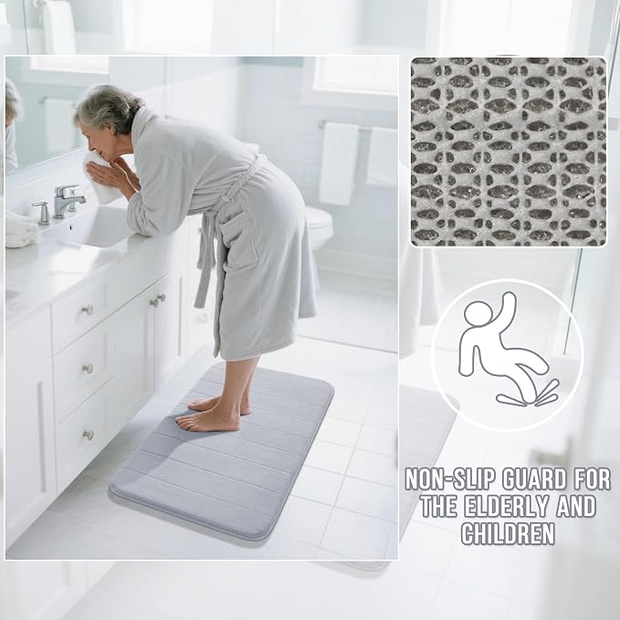 Yimobra U-Shaped Toilet Bath Mat Set 2 Piece - Image 5