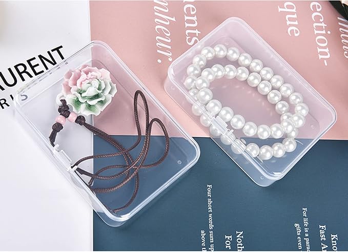 12 Pack Rectangular Clear Plastic Storage Containers Box - Image 4