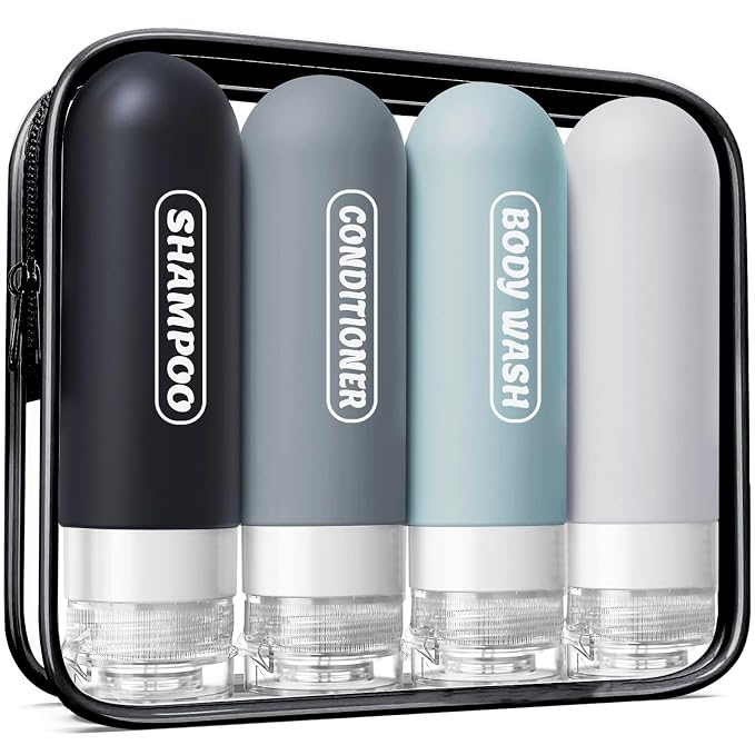 Silicone Travel Bottles for Toiletries by Unknown