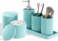 6-Piece Teal Blue Bathroom Set by LetUsMakeHomeYourFavoriteDestination
