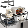 Adjustable Fridge Top Storage Rack, 20.8"-36.6" Expandable Organizer Shelf by Unknown
