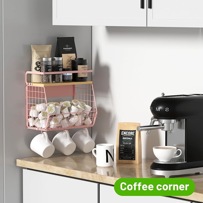 Magnetic Shelf for Fridge with Wood Lid, Fruit Potato and Onion Storage Bins - Image 4