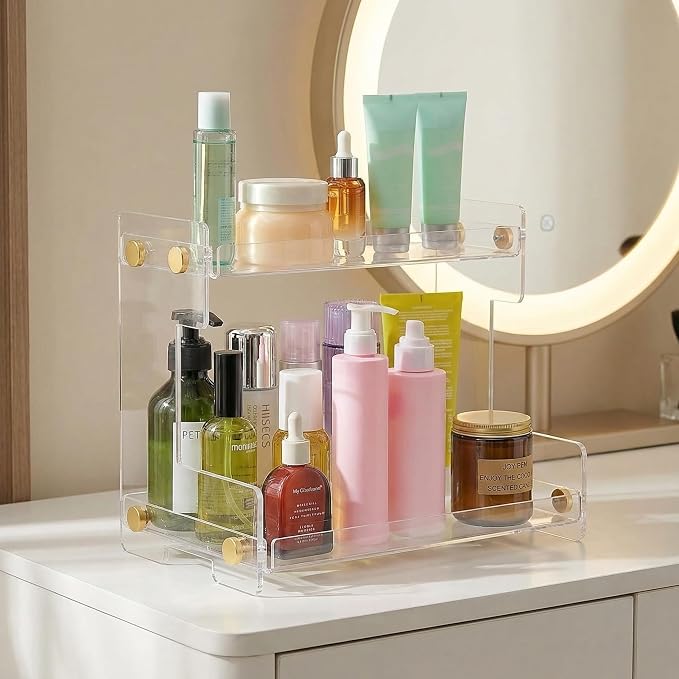FFK Bathroom Organizer Countertop 2-Tier Storage：Bathroom Counter Organizer - Image 4