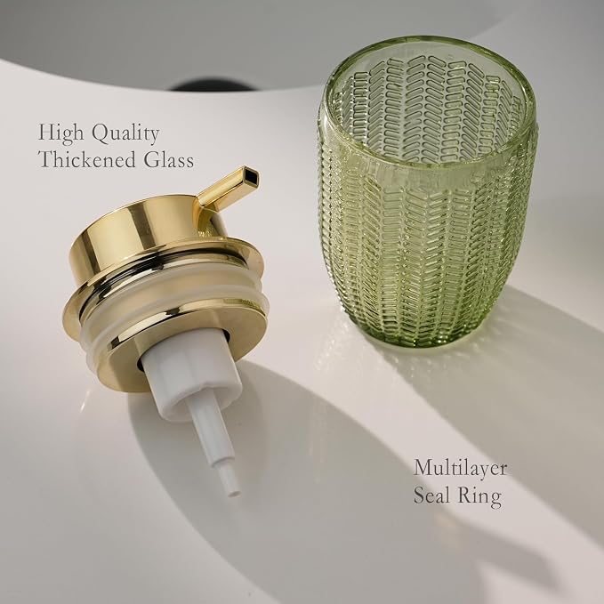 Foaming Hand Soap & Lotion Dispenser, Refillable Glass - Image 5