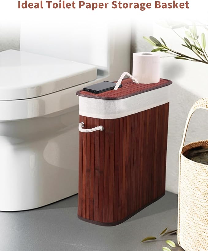 Bamboo Toilet Paper Storage - Image 2