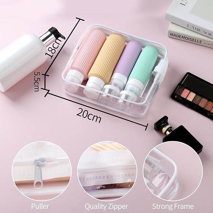 16 Pack Travel Bottles for Toiletries, Large 6oz Silicone Travel Containers - Image 5