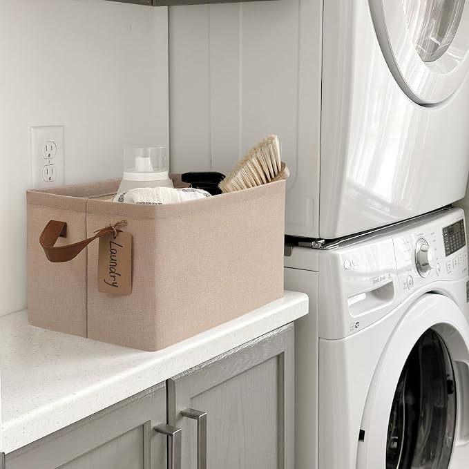 CHICVITA Storage Baskets for Shelves, Closet Fabric Storage Bins - Image 5